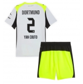 Borussia Dortmund Yan Couto #2 Udebanetrøje Børn 2025-26 Kort ærmer (+ bukser)