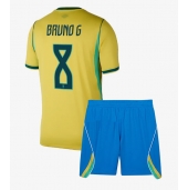 Brasilien Bruno Guimaraes #8 Hjemmebanetrøje Børn VM 2026 Kort ærmer (+ bukser)