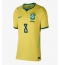 Brasilien Bruno Guimaraes #8 Hjemmebanetrøje Dame VM 2026 Kort ærmer