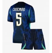 Brasilien Casemiro #5 Udebanetrøje Børn VM 2026 Kort ærmer (+ bukser)