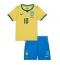 Brasilien Gabriel Magalhaes #3 Hjemmebanetrøje Børn VM 2026 Kort ærmer (+ bukser)