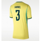 Brasilien Gabriel Magalhaes #3 Hjemmebanetrøje Dame VM 2026 Kort ærmer