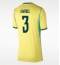Brasilien Gabriel Magalhaes #3 Hjemmebanetrøje Dame VM 2026 Kort ærmer