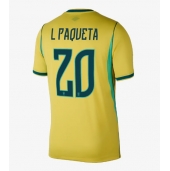 Brasilien Lucas Paqueta #20 Hjemmebanetrøje VM 2026 Kort ærmer
