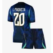 Brasilien Lucas Paqueta #20 Udebanetrøje Børn VM 2026 Kort ærmer (+ bukser)