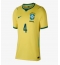Brasilien Marquinhos #4 Hjemmebanetrøje Dame VM 2026 Kort ærmer