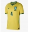 Brasilien Marquinhos #4 Hjemmebanetrøje VM 2026 Kort ærmer