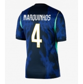 Brasilien Marquinhos #4 Udebanetrøje VM 2026 Kort ærmer