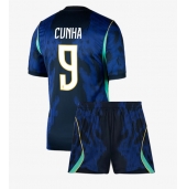 Brasilien Matheus Cunha #9 Udebanetrøje Børn VM 2026 Kort ærmer (+ bukser)