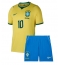 Brasilien Neymar Jr #10 Hjemmebanetrøje Børn VM 2026 Kort ærmer (+ bukser)