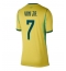 Brasilien Vinicius Junior #7 Hjemmebanetrøje Dame VM 2026 Kort ærmer