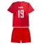 Canada Alphonso Davies #19 Hjemmebanetrøje Børn VM 2026 Kort ærmer (+ bukser)