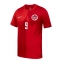 Canada Cyle Larin #9 Hjemmebanetrøje VM 2026 Kort ærmer
