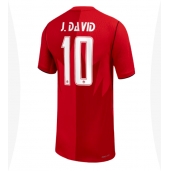 Canada Jonathan David #10 Hjemmebanetrøje Dame VM 2026 Kort ærmer