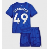 Chelsea Alejandro Garnacho #49 Hjemmebanetrøje Børn 2025-26 Kort ærmer (+ bukser)