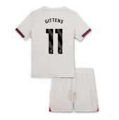 Chelsea Jamie Gittens #11 Udebanetrøje Børn 2025-26 Kort ærmer (+ bukser)