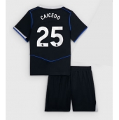 Chelsea Moises Caicedo #25 Tredje trøje Børn 2025-26 Kort ærmer (+ bukser)