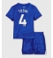Chelsea Tosin Adarabioyo #4 Hjemmebanetrøje Børn 2025-26 Kort ærmer (+ bukser)