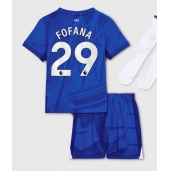 Chelsea Wesley Fofana #29 Hjemmebanetrøje Børn 2025-26 Kort ærmer (+ bukser)