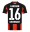 Eintracht Frankfurt Hugo Larsson #16 Hjemmebanetrøje 2025-26 Kort ærmer