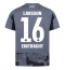 Eintracht Frankfurt Hugo Larsson #16 Tredje trøje 2025-26 Kort ærmer