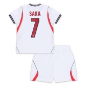 England Bukayo Saka #7 Hjemmebanetrøje Børn VM 2026 Kort ærmer (+ bukser)