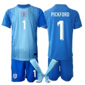 England Jordan Pickford #1 Målmand Hjemmebanetrøje Børn VM 2026 Kort ærmer (+ bukser)