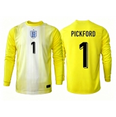 England Jordan Pickford #1 Målmand Udebanetrøje VM 2026 Lange ærmer