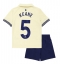 Everton Michael Keane #5 Udebanetrøje Børn 2025-26 Kort ærmer (+ bukser)