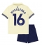 Everton Vitaliy Mykolenko #16 Udebanetrøje Børn 2025-26 Kort ærmer (+ bukser)