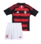 Flamengo Hjemmebanetrøje Børn 2025-26 Kort ærmer (+ bukser)
