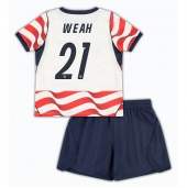 Forenede Stater Timothy Weah #21 Hjemmebanetrøje Børn VM 2026 Kort ærmer (+ bukser)