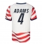 Forenede Stater Tyler Adams #4 Hjemmebanetrøje VM 2026 Kort ærmer
