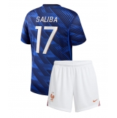 Frankrig William Saliba #17 Hjemmebanetrøje Børn VM 2026 Kort ærmer (+ bukser)