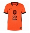 Holland Denzel Dumfries #22 Hjemmebanetrøje Dame VM 2026 Kort ærmer