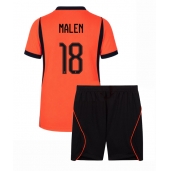 Holland Donyell Malen #18 Hjemmebanetrøje Børn VM 2026 Kort ærmer (+ bukser)