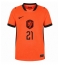 Holland Frenkie de Jong #21 Hjemmebanetrøje Dame VM 2026 Kort ærmer