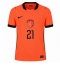 Holland Frenkie de Jong #21 Hjemmebanetrøje VM 2026 Kort ærmer