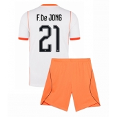 Holland Frenkie de Jong #21 Udebanetrøje Børn VM 2026 Kort ærmer (+ bukser)