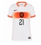 Holland Frenkie de Jong #21 Udebanetrøje Dame VM 2026 Kort ærmer