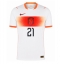 Holland Frenkie de Jong #21 Udebanetrøje VM 2026 Kort ærmer