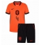 Holland Virgil van Dijk #4 Hjemmebanetrøje Børn VM 2026 Kort ærmer (+ bukser)