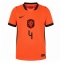 Holland Virgil van Dijk #4 Hjemmebanetrøje VM 2026 Kort ærmer