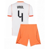 Holland Virgil van Dijk #4 Udebanetrøje Børn VM 2026 Kort ærmer (+ bukser)