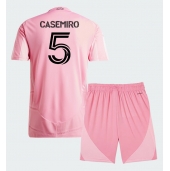 Inter Miami Casemiro #5 Hjemmebanetrøje Børn 2026-27 Kort ærmer (+ bukser)