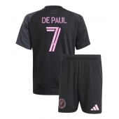 Inter Miami Rodrigo De Paul #7 Udebanetrøje Børn 2025-26 Kort ærmer (+ bukser)