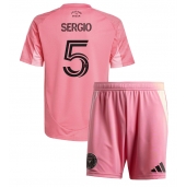Inter Miami Sergio Busquets #5 Hjemmebanetrøje Børn 2025-26 Kort ærmer (+ bukser)