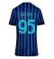 Inter Milan Alessandro Bastoni #95 Hjemmebanetrøje Dame 2025-26 Kort ærmer
