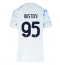 Inter Milan Alessandro Bastoni #95 Udebanetrøje Dame 2025-26 Kort ærmer
