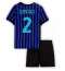 Inter Milan Denzel Dumfries #2 Hjemmebanetrøje Børn 2025-26 Kort ærmer (+ bukser)